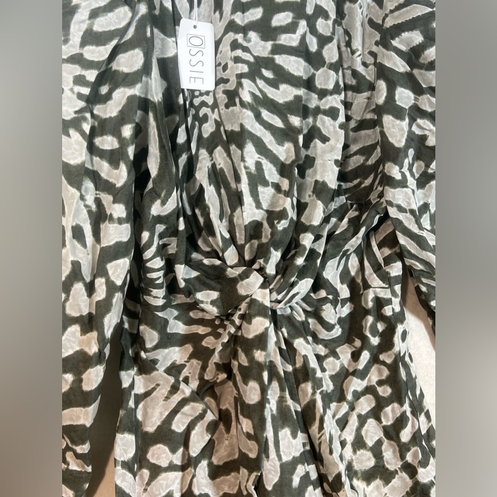 NWT ROHE Frames Yan TDSilk Tie Dye Maxi Dress Size 38 Flowy Paisley Floral Chic - Picture 4 of 10